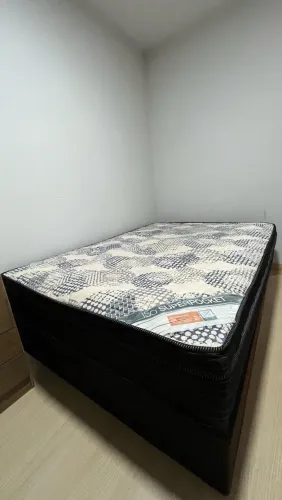 Cama de Casal com Box Baú (colchão+baú)