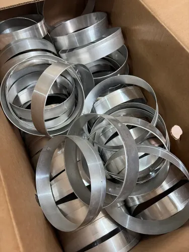 200 Argolas/Aros para Hambúrguer 15cm Alumínio - Lote