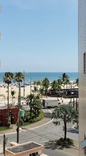 Incrível Frente Mar no coração da Guilhermina com varanda e vista Linda Pro Mar oportunida