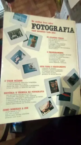 Livro ilustrativa de fotografia