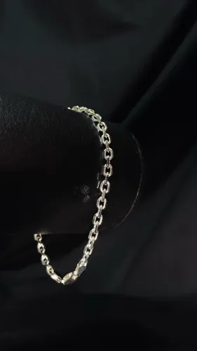 Pulseira de prata cadeado 3.5mm