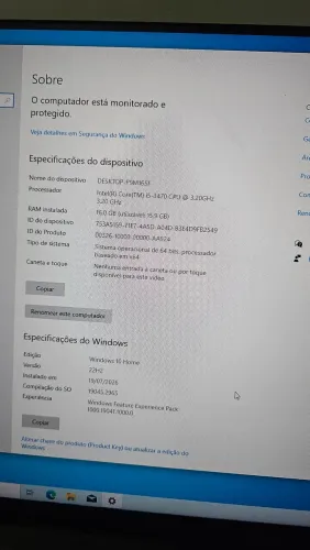 Computador. I5 3ger, 8gb, CPU