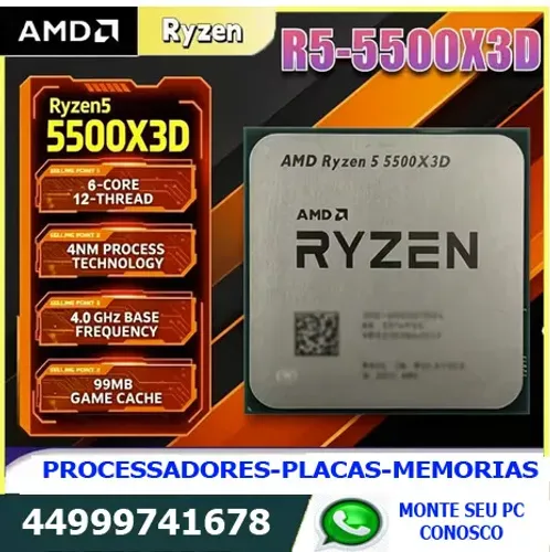 Ryzen5 5500X3D ( apenas vendo)