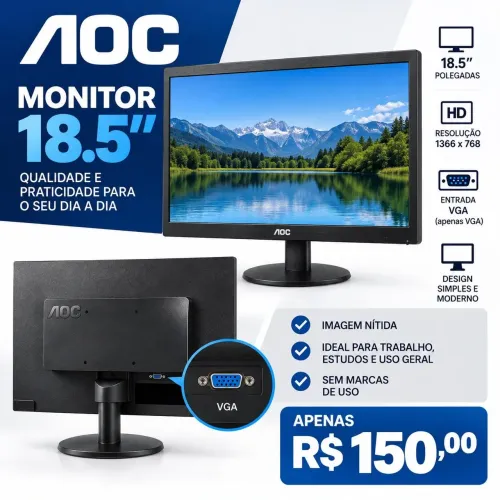 Monitor AOC 18,5? - R$ 150,00