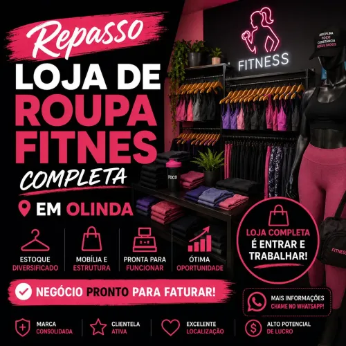 Repasso Loja de roupas fitnes em Olinda 