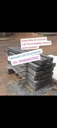 Estaca de Concreto e serviço de Cerca