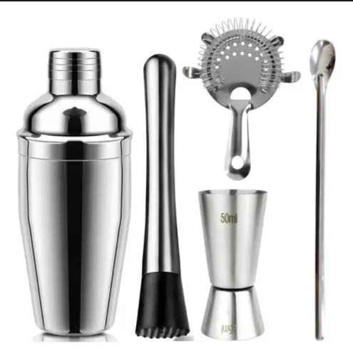 Kit Bar Man Completo - AÇO INOX - Caipirinha, Drinks