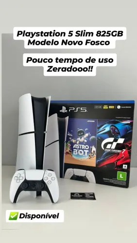 Playstation 5 Slim Modelo Novo Fosco! (Aceito Cartão)