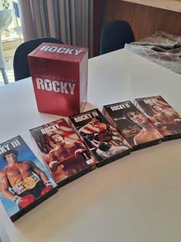 BOX ROCKY ? COLEÇÃO COMPLETA (os 5) EM VHS | ORIGINAL