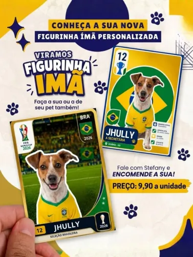 ? Figurinha Imã Personalizada - Faça a sua ou do seu Pet! ?