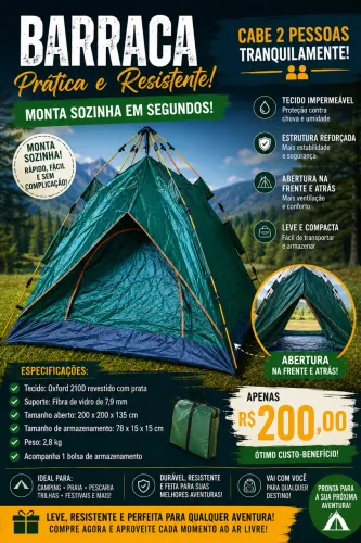 Barraca 2 pessoas