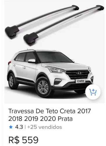 Rack Teto Creta 