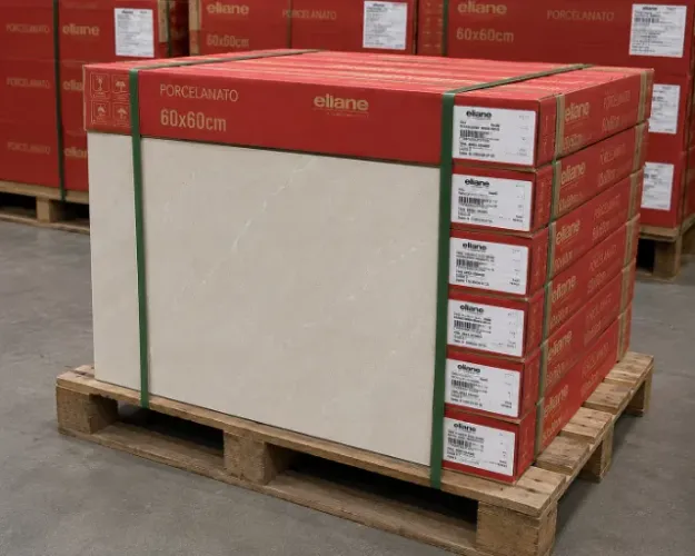 Porcelanato Eliane Munari AC Marfim 59x59 | Original | Pronta Entrega