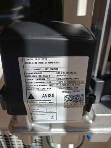 Motor de Portão Basculante PPA BV Home SP 220V (com braço) - Pouco Uso!