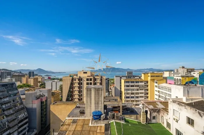 Studio com vista mar e cidade no Centro - Ed. Canadá