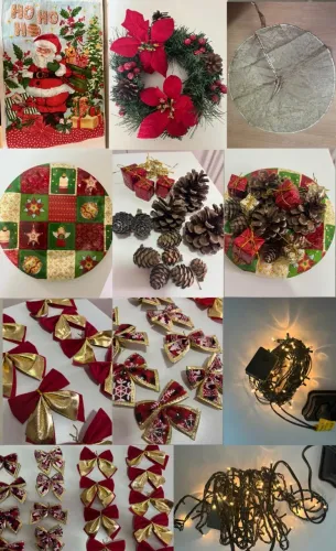  Kit Decoração de Natal - Diversos itens