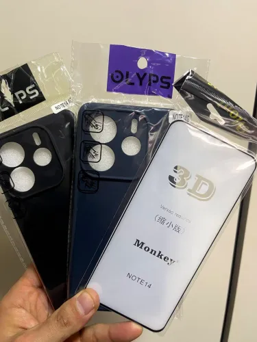 Kit 2 capas e película celular xiaomi note 14
