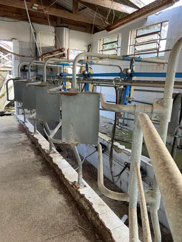 Contenção galvanizada 2x4 ordenha
