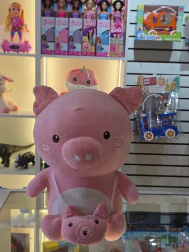 Porco Pelúcia Fofo Grande Para Presente ou Decoração