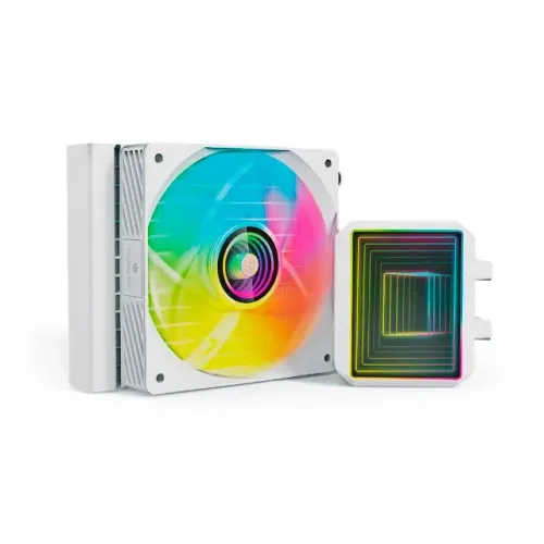 Water Cooler C3Tech White 120mm Led ARGB Intel/AMD LGA1851|AM5 TDP: 155W - WZetta