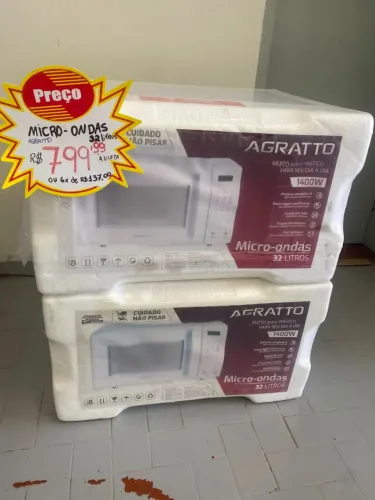 MICRO-ONDAS 32 LITROS 1400W 220V AGRATTO