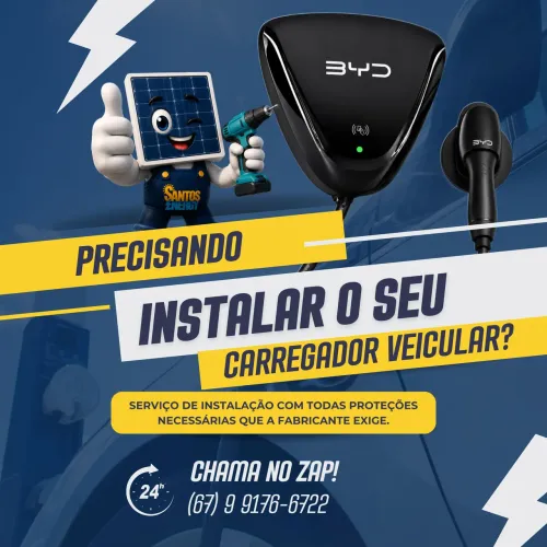 Instalação carregador de veículo