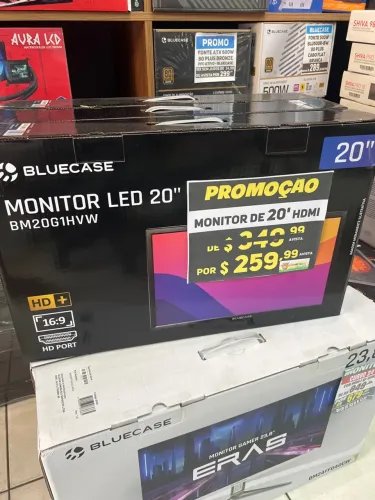 Monitor Led de 20? HD 16:9 HDMI NOVO NA CAIXA 