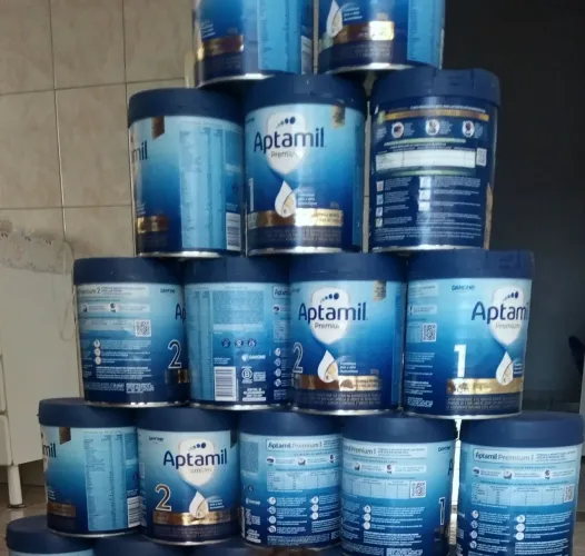Latas de leite vazia , um real cada