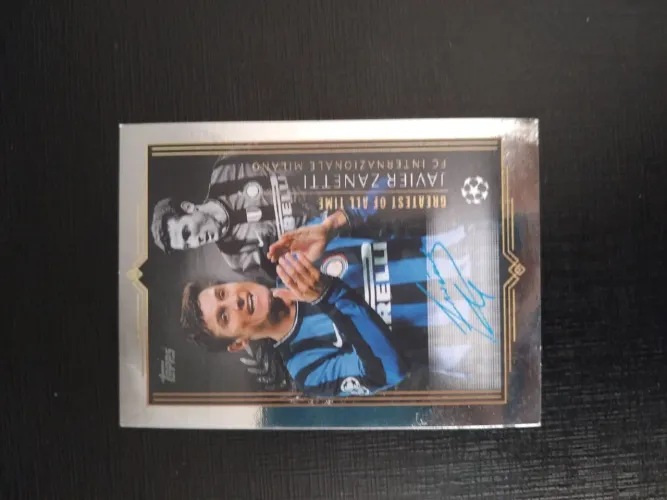 Figurinha do Javier Zanetti da coleção da chmpions league 23/24