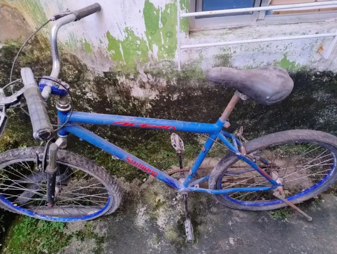 Bicicleta Shimano azul 