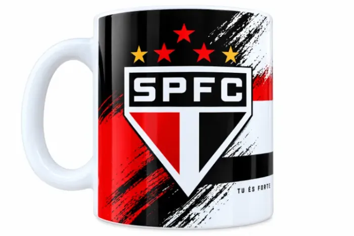 caneca de porcelana times do futebol brasileiro