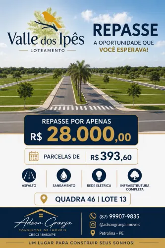 Repasse de lote Vale dos Ipês