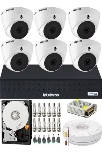 Câmeras intelbras dome kit completo