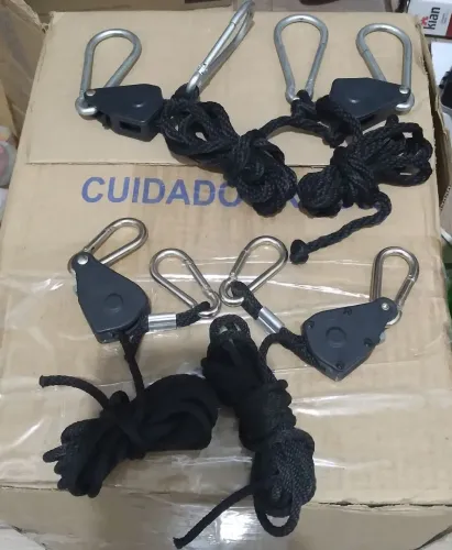 Suporte Hanger metal 68kg para Painel Led, Exaustor e outros Grow Catraca 1/8 