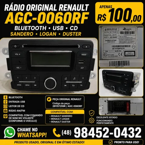 Rádio Duster Logan Sandero