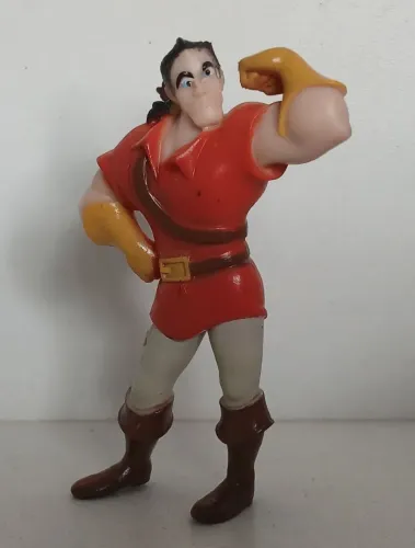 BONECO MINIATURA DISNEY ORIGINAL A BELA E A FERA GASTON
