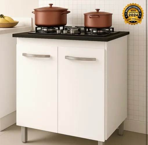Balcão de Cozinha para Cooktop 5 Bocas Jade Savana 