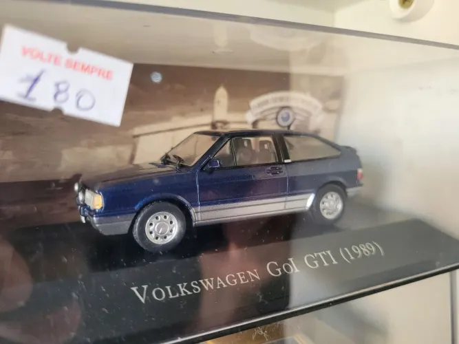 Miniatura gol gti da coleção carros inesquecíveis do brasil escala 1/43