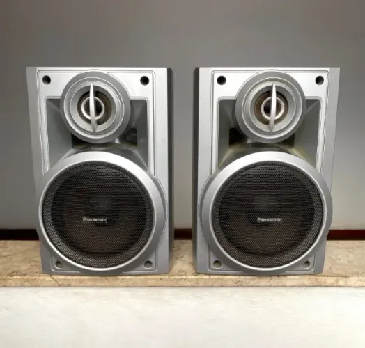 Par Caixa Panasonic Acústica 3 Ohms Radio Som Antiga