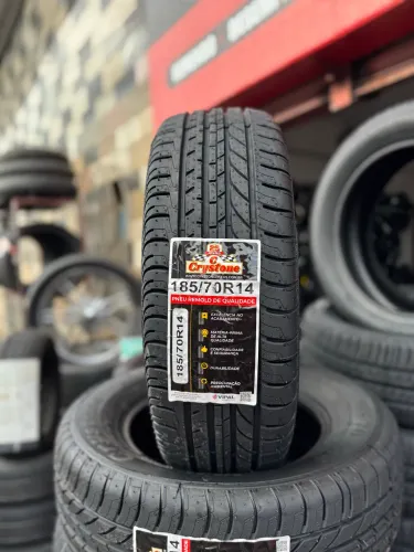 Pneu 185/70/14 Remold Crystone (instalação grátis)