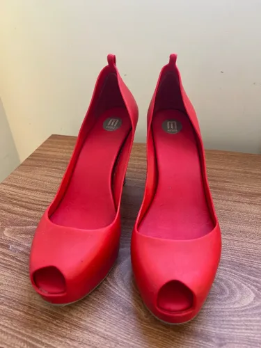 Melissa Anabela Vermelha Peep Toe Original Tam. 38