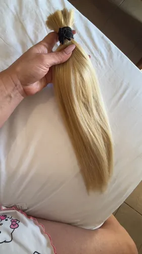 Cabelo de 40 centímetros brasileiro loiro 95 gramo por 700