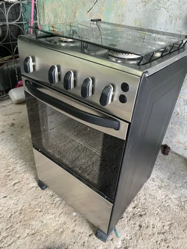 Fogão esmaltec inox semi novo