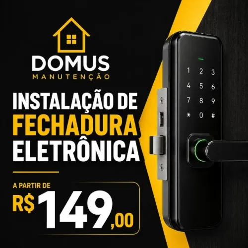 Instalação fechadura eletrônica digital