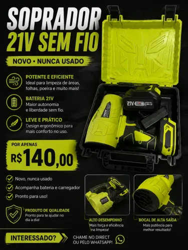 Vendo soprador turbo nunca usado