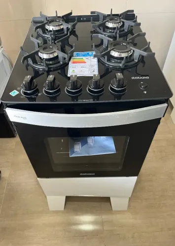 Fogão Itatiaia Itaglass 4 Bocas NOVO Perfeito para sua cozinha! ? Mesa de vidro e acendime