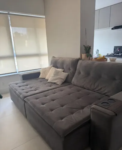 Sofá Retrátil e Reclinável 4 Lugares 2,70m