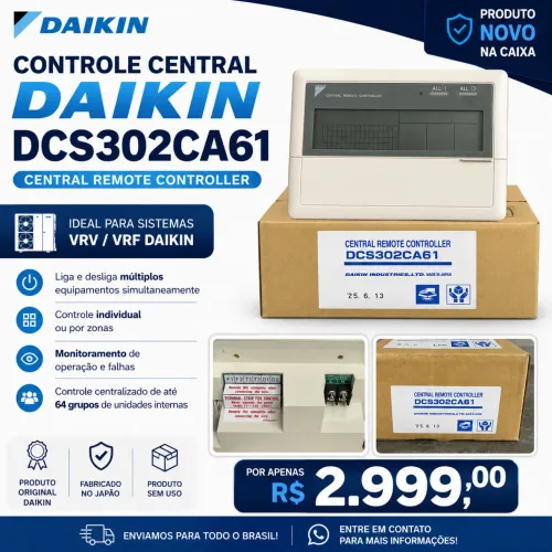 Controle central Daikin DCS302CA61