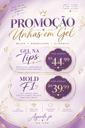 Unhas em gel por apenas 34,99 