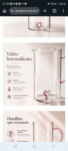 Jarra de vidro 1,300L
